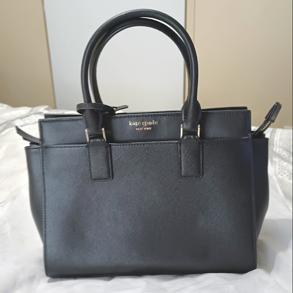 Kate Spade Black Satchel /Handbag with Sleek Design NWOT